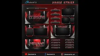 *NEW* Animiertes Grunge Brush Strike Overlay Twitch Package | Sofort Download / NON CUSTOM