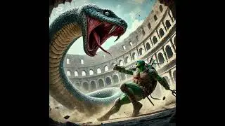 The Turtle Man VS Gigant Snake