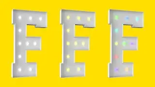4-футовая светящаяся буква F в стиле вывески (теплый свет) &mdash; мастер-класс по изготовлению своими ...