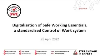 Digitalisation of Control of Work System - Safe Working Essentials