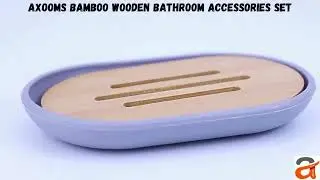 Axooms 6-Piece Bamboo Bathroom Accessories Set | Modern Eco-Friendly Bathroom Decor | #axooms