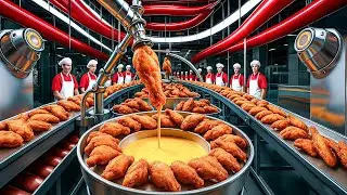 Как производятся куриные крылышки Wingstop на фабриках | Процесс производства курицы Wingstops