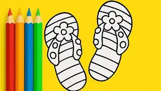 How to Draw  Princess Shoes|&Ccedil;ocuklar İ&ccedil;in Renkli Boyama Videoları|Candy, Pineapple Coloring for Kids