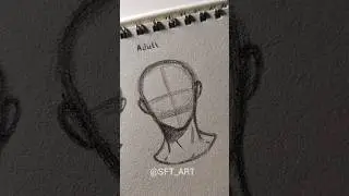 head drawing tutorial ( baby teenager adult) #tutorial #sketch #art #shorts