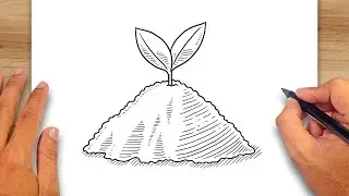 How to draw Earth Soil - Soil Drawing Ideas