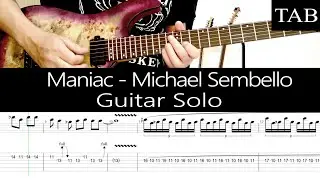 MANIAC - Michael Sembello: SOLO guitar cover + TAB