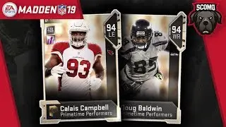 LTD Primetime Performers Doug Baldwin and Calais Campbell - Madden NFL 19