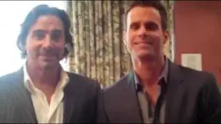 Cameron Mathison & Thorsten Kaye behind the scenes of The View's AMC tribute
