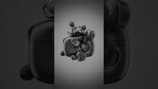 Blender 4.1 | Earbuds - Rigid body simulation #b3d #3dmodeling #blender3d #productanimation
