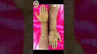 Trending flower pattern mehndi designs / new stylish full hand wedding mehndi designs 2025 #mehndi