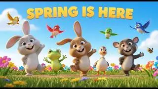 SPRING IS HERE, perfect for kids to move, learn, and have fun while exploring nature and friendship.
