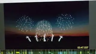 10 minute firework display designed for entertainment, 5 sites, 30 metres between each site. Enjoy.