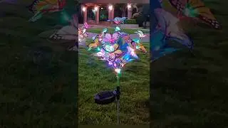 Light up your nights with a touch of nature solar butterfly garden lamps for a dreamy ambiance✨⭐