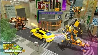 Bumblebee Robot Grand Robot Car Transform 3D Game Grand Superhero Games Android Gameplay Transformer
