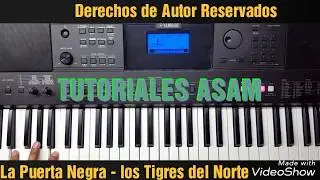 La Puerta Negra 🎷🎹Tutorial bien explicado🎹🎷Tigres del Norte (incluye letra en la descripción)