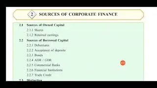 12th standard subject : S.P. Topic 2 source of corporate finance part 1 intro, share and feature