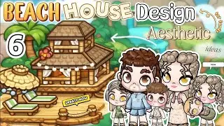 NEW AESTHETIC BEACH HOUSE 🌊 For 6 Family Ideas 🌤 NEW UPDATE [House Design]MAKER Design AVATAR WORLD