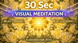 30 sec Visual Meditation | Lady Banks&rsquo; Rose Kaleidoscope for Deep Calm & Vagus Nerve Relaxation