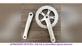 Single Speed Vintage Bike Crankset Fixed Gear Silver Road Bicycle Chainwheel Sprocket Wheel 170mm Cr
