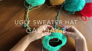 Ugly Sweater Hat CAL Day 3 (Crochet Along) Popcorn stitch!