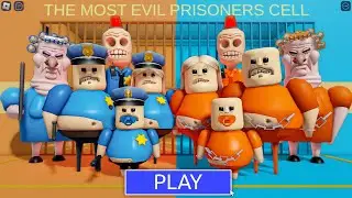 POLICE Vs PRISONERS LOVE TO PLAY in BARRY PRISON RUN! New Scary Obby (#Roblox)