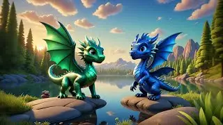 Six Tiny Dragons Roar and Spin | Fantasy Animal Song for Kids | Nursery Rhymes and Baby Songs