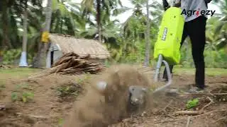 Agriezy in coconut Farm | Agriezy vs Manual Weed removing genuine Feedback | Electric Weed Remover