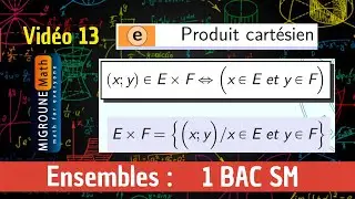 Produit cartésien — Ensembles — Généralités sur les ensembles — 1 BAC SM