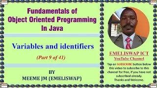 Variables and datatypes used in Java Object Oriented Programming Language