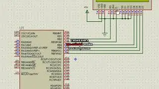 Simulation of LCD Interfacing in  4 Bit Mode with microcontroller