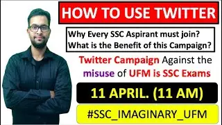 Twitter Campaign Tomorrow Against The misuse of UFM| How to use twitter