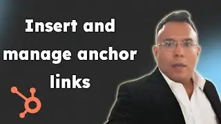 How to insert and manage anchor links in HubSpot 2025