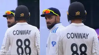 Viral video: Virat Kohli heated exchange with Devon Conway after Bumrah's fiery bowling | Ind vs Nz