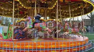 Beautiful Horses Funfair Ride Hampton Court Fair London | Theme Park | Amusement Park | Kids Rides