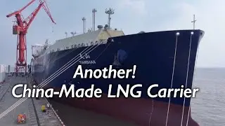 China delivers new green LNG vessel to COSCO Shipping, a 60th made by Hudongzhonghua