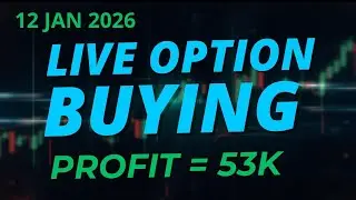 12 January 2026 | Option Buying Intraday | Live Trade | Profit & Loss | Trader Risk Free 