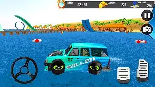 Water Surfing Cars Stunt Race - Water Car Simulator 3D | Android GamePlay
