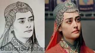 Halima Sultan Actress | Ertugrul Ghazi | Sketch By Babloo Sketches | 2020