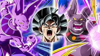 AGL BEERUS & CHAMPA ON LR UI GOKU + SSBE VEGETA TEAM! Dragon Ball Z Dokkan Battle