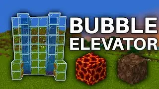 How to make SUPER EASY Bubble Elevator in Minecraft 1.21! (Java and Bedrock)