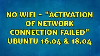 Ubuntu: No Wifi - 