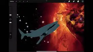 Drawing |Pismis ft  NGC 6357 , Whale , Lobster Nebula