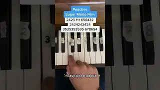 PEACHES PIANO TUTORIAL