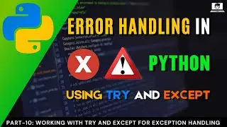Error Handling in python | Program to handle runtime exception using try and except statements.