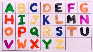 Writing Capital Letters Alphabet For Children | ABCD, Alphabets, Abcd Song, A for Apple, part- 297