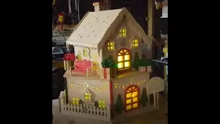 Scroll saw Santa's workshop pyramid