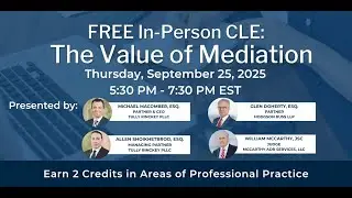 CLE: The Value of Mediation - Tully Rinckey PLLC