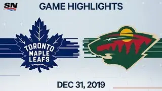 NHL Highlights | Maple Leafs vs. Wild - Dec. 31, 2019