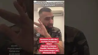 Papa Kralle Fragerunde auf TikTok 😱🤣 #papakralle #tiktok #viral #trending #funny #like #share