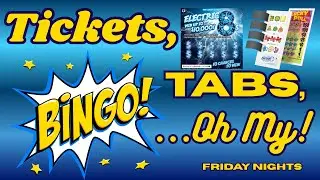 Friday night Bingo!!!! #bingo #pulltabs #scratchofftickets #pennsylvanialottery #fyp #livestream